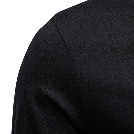 Herren Langarmshirt mit Henley-Kragen und praktischem Knopfdetail EB