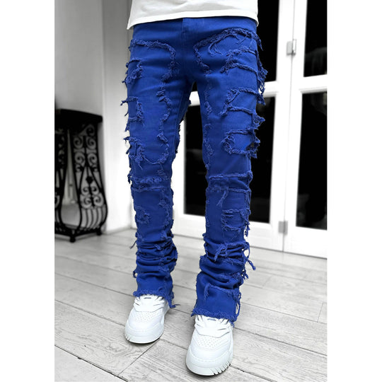 Herren lässige Ripped Jeans im modischen Schnitt EB