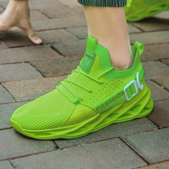 Damen Sportliche Schnür-Sneakers mit elastischem Obermaterial EB