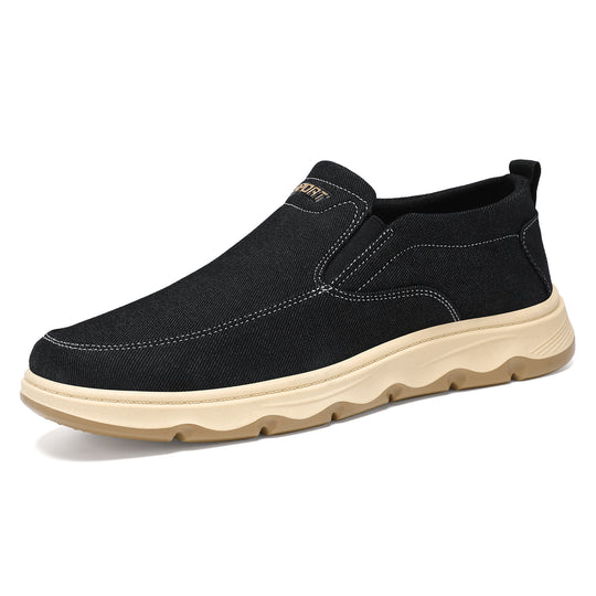 Damen Slip-On Freizeitschuhe mit rutschfester Sohle und atmungsaktiver Textiloberfläche EB