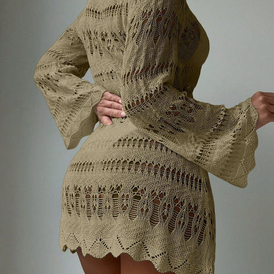 Damen modisches Häkelkleid EB