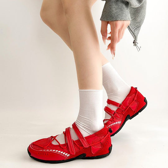 Damen Freizeitschuhe mit elastischem Riemchen-Design für optimalen Halt EB