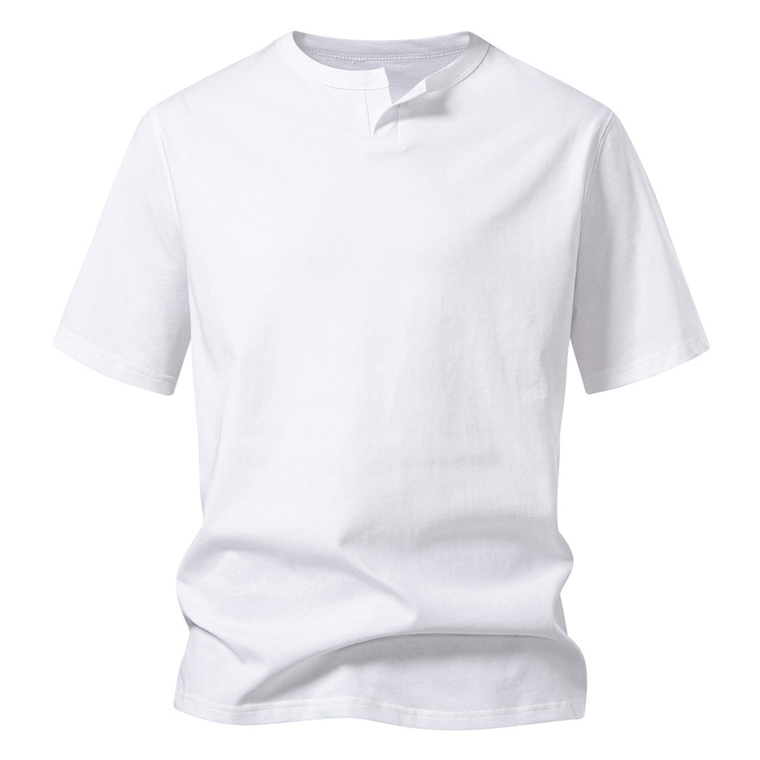 Herren T-Shirt mit modernem Ausschnitt und komfortablem Schnitt EB