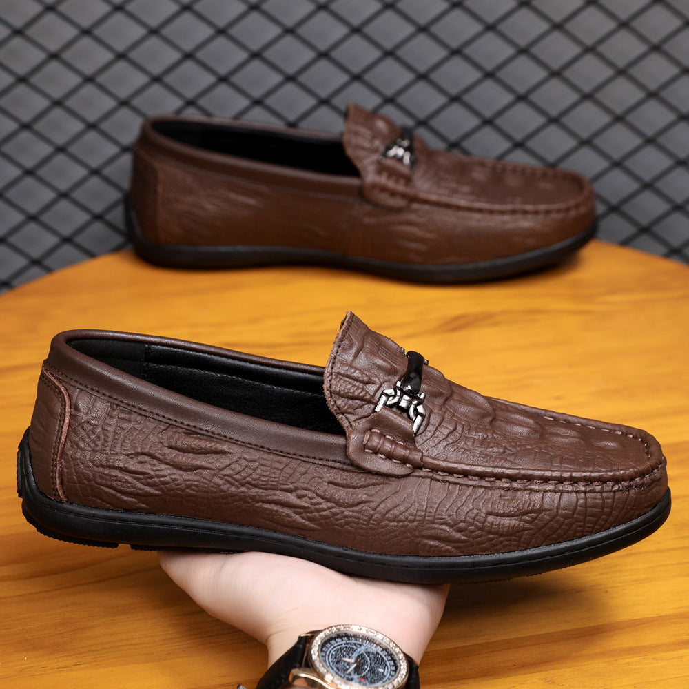 Herren Mokassins mit eleganter Prägung EB