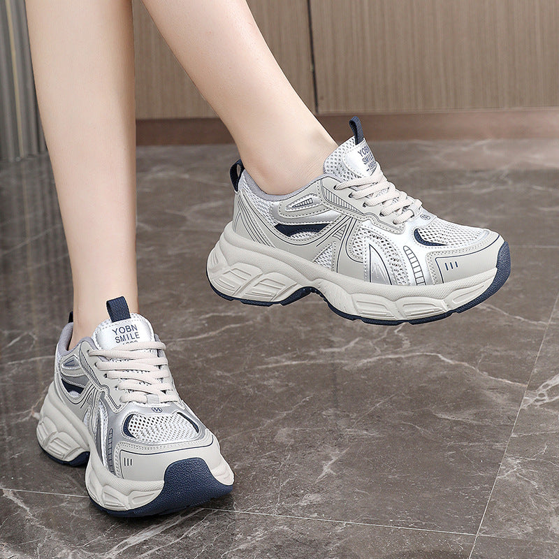 Damen trendige Sneakers mit sportlichem Design und atmungsaktiven Eigenschaften EB