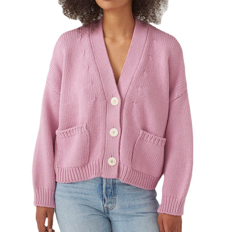 Damen Strickjacke mit praktischen Taschen EB
