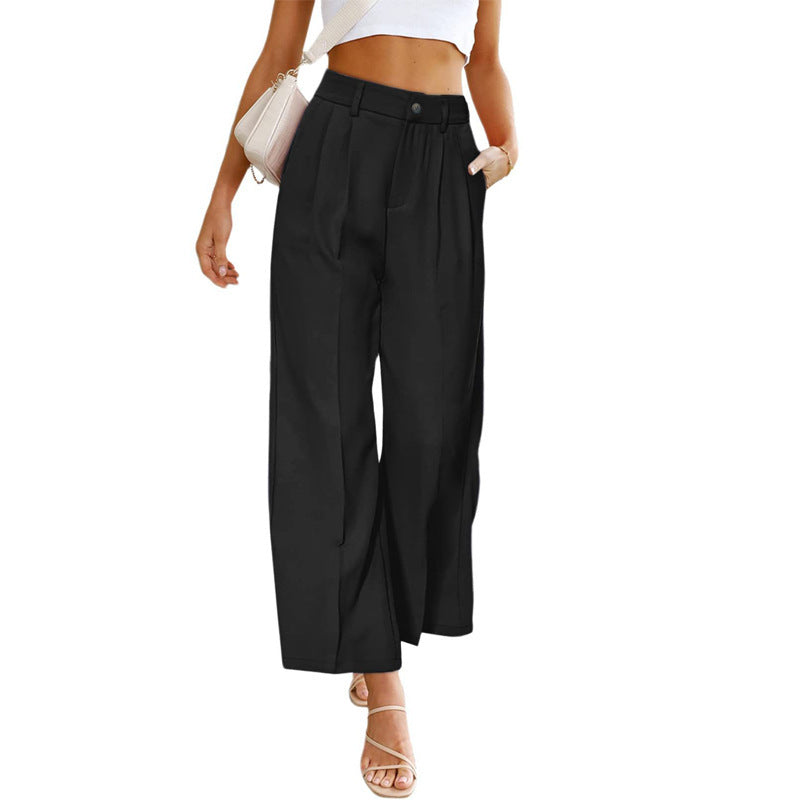 Damen Weite Hochspringhose mit elegantem Faltenwurf EB