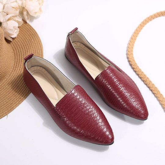 Damen elegante Slipper aus strukturiertem Material EB