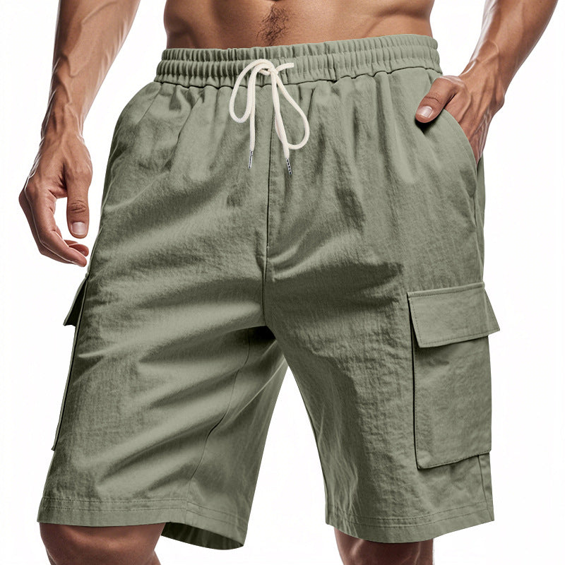 Herren Cargo-Shorts mit mehreren praktischen Taschen und elastischem Bund EB