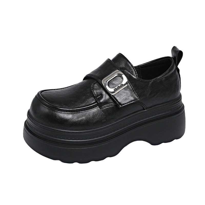 Damen Plateauschuhe mit dekorativen Riemen und modischem Detail EB