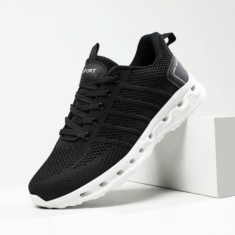 Damen Sportliche atmungsaktive Sneakers mit flexibler Laufsohle EB