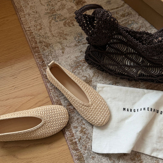 Damen Komfortable Slip-On Ballerinas mit modischem Flechtmuster EB