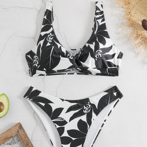 Damen Bikini-Set mit floralem Design EB