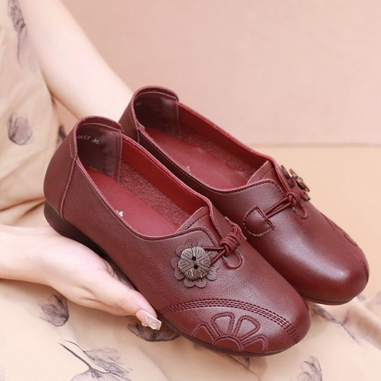 Damen Komfortable Ballerinas mit dekorativem Knotendesign EB