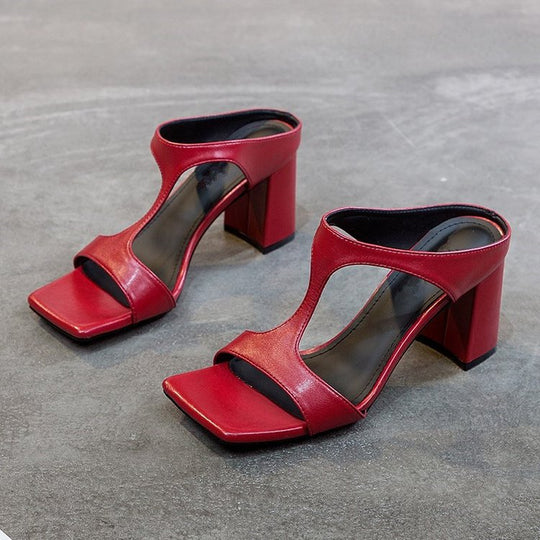 Damen elegante Plateau-Sandaletten mit geschwungenem Design EB