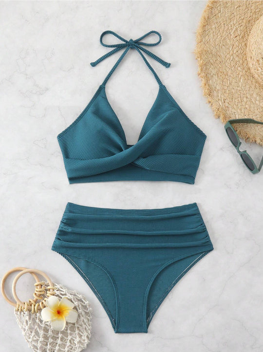 Damen Hochtailliertes Bikini-Set EB