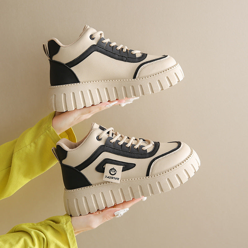 Damen Modische High-Top Sneakers mit rutschfester Sohle und atmungsaktivem Obermaterial EB