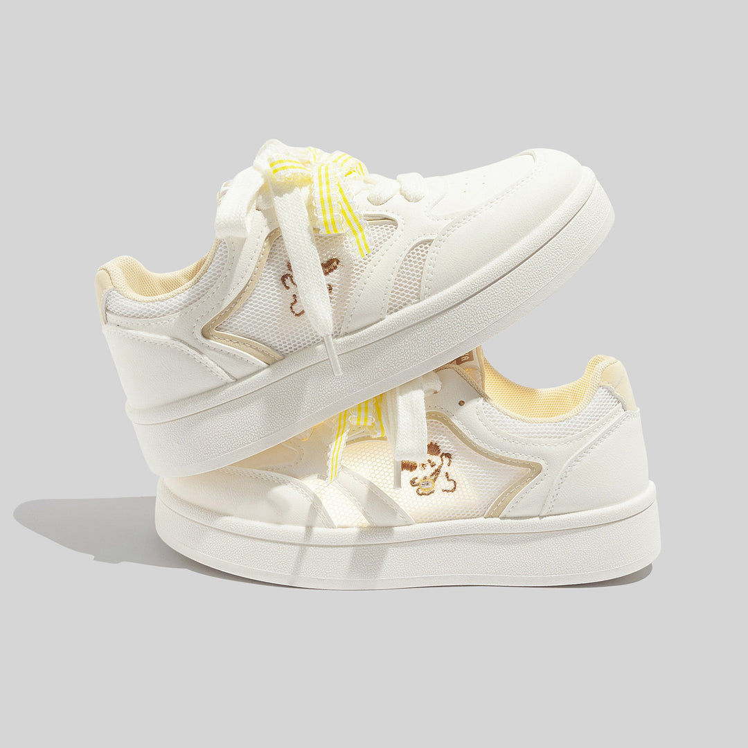 Damen Schnüre Sneakers aus atmungsaktivem Mesh mit einzigartigem Design EB