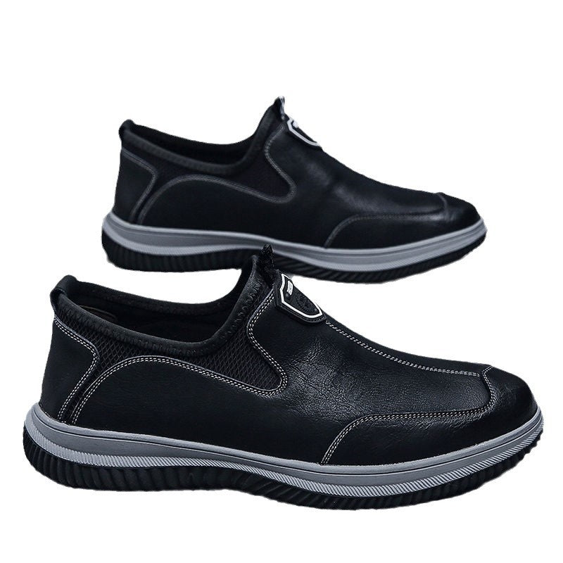Herren Bequeme Slip-On Freizeitschuhe mit atmungsaktiver Mesh-Einspritzung EB