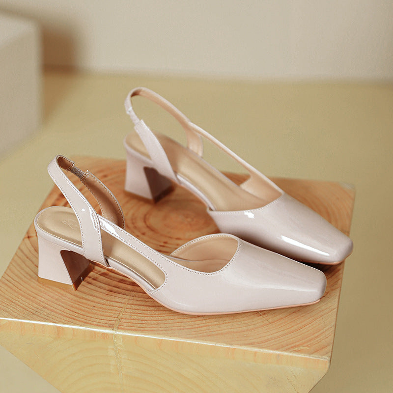 Damen Slingback-Pumps mit modernem Design und bequemem Blockabsatz EB