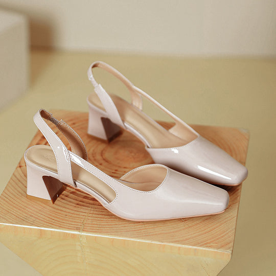 Damen Slingback-Pumps mit modernem Design und bequemem Blockabsatz EB
