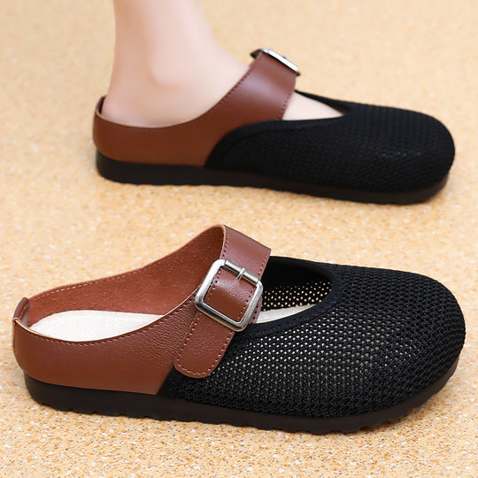 Damen Atmungsaktive Clogs mit modischem Riemen EB