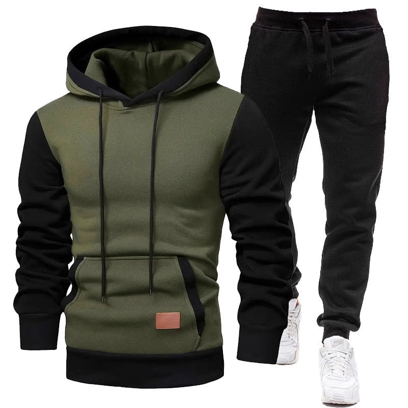 Herren Sportliches Hoodie- und Jogginghosen-Set EB