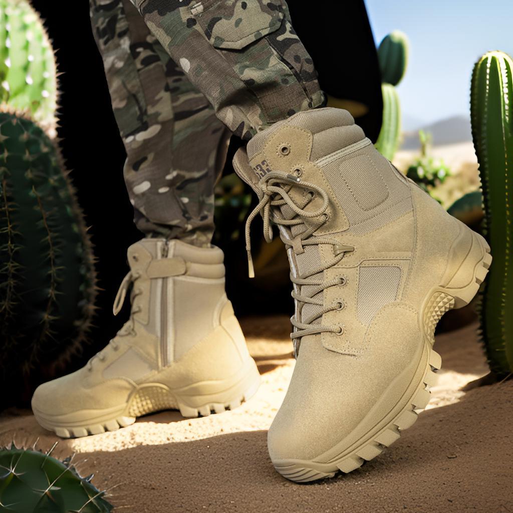 Herren Militärische Einsatzstiefel mit rutschfester Sohle und atmungsaktivem Obermaterial EB