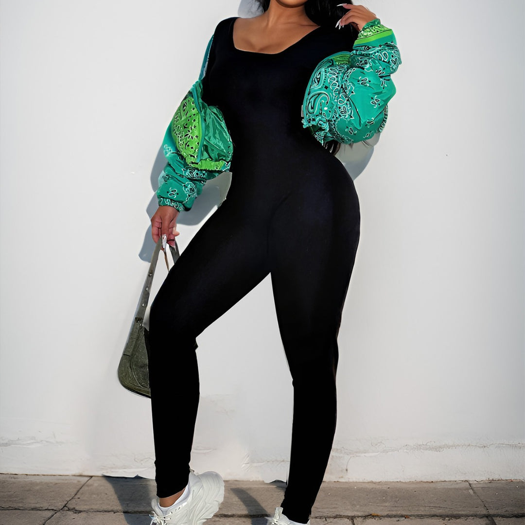 Damen Hochdehnbarer Jumpsuit EB