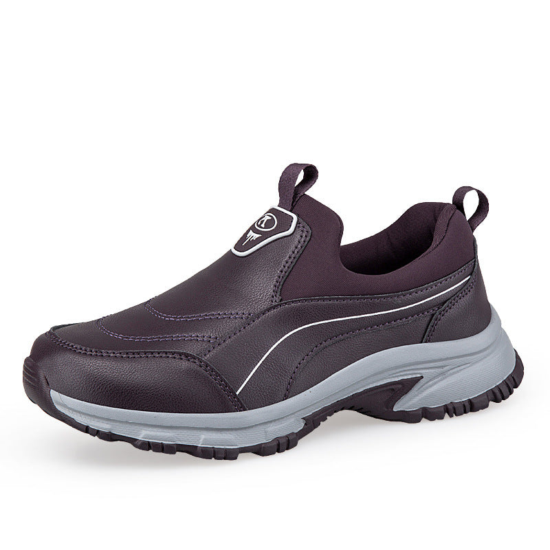 Damen leichte Slip-On Laufschuhe mit rutschfester Sohle EB