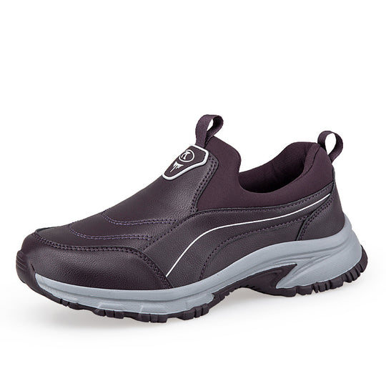 Damen leichte Slip-On Laufschuhe mit rutschfester Sohle EB