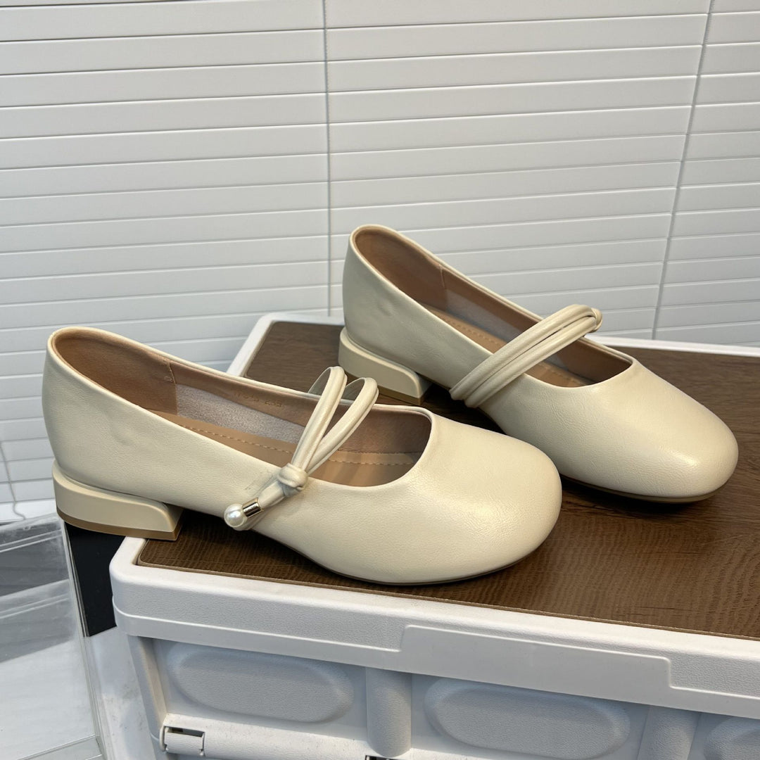 Damen elegante Ballerinas mit stilvollem Riemen und komfortablem Fußbett EB