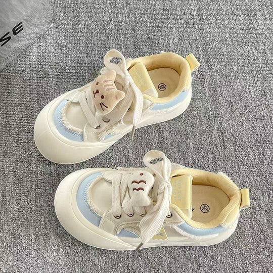 Damen Sneakers mit verspieltem Tiermotiv und gepolsterter Sohle EB