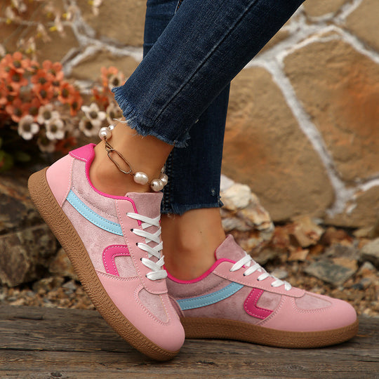 Damen Sportliche Sneaker mit modischem Obermaterial und bequemer Laufsohle EB