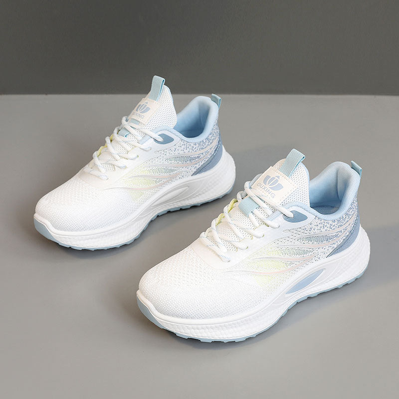 Damen Lauf- und Freizeitsneaker mit atmungsaktiver Oberflächenstruktur und dämpfender Sohle EB