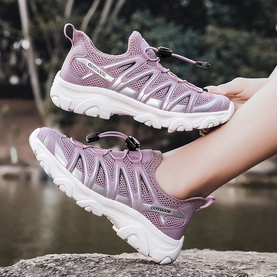Damen Outdoor-Freizeitschuhe mit dämpfender Sohle und atmungsaktiver Oberseite EB