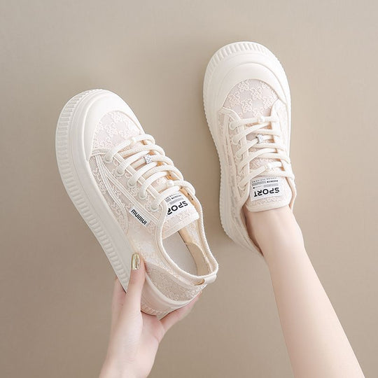 Damen Freizeitsneaker mit eleganter Spitze und rutschfester Sohle EB