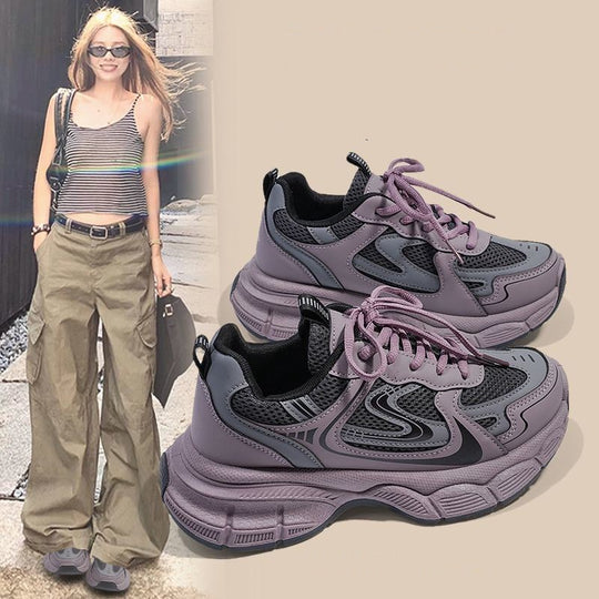 Damen Komfortable Lauf- und Freizeitsneaker mit atmungsaktiver Konstruktion EB