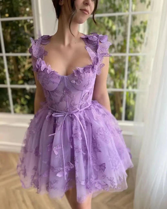 EB | Chic Schlitz Braut Party Strand Kleid
