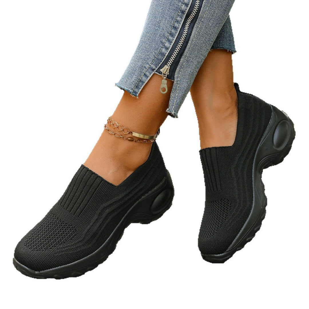 Damen Komfortable Slip-On Sneakers mit atmungsaktivem Mesh-EB