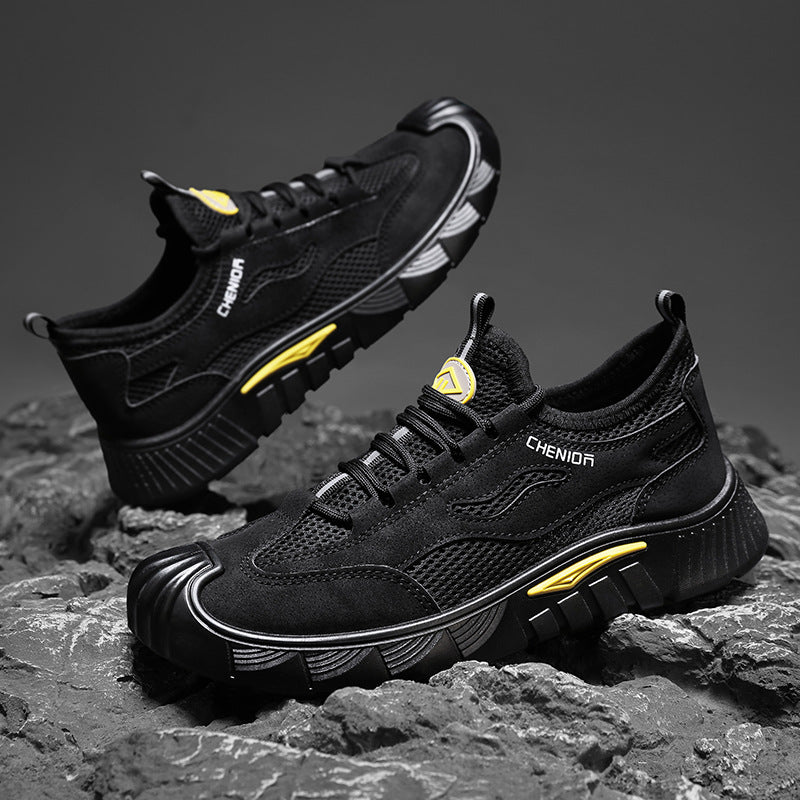 Herren Sportliche Mesh-Sneaker mit robustem Sohlenprofil und dämpfender Technologie EB
