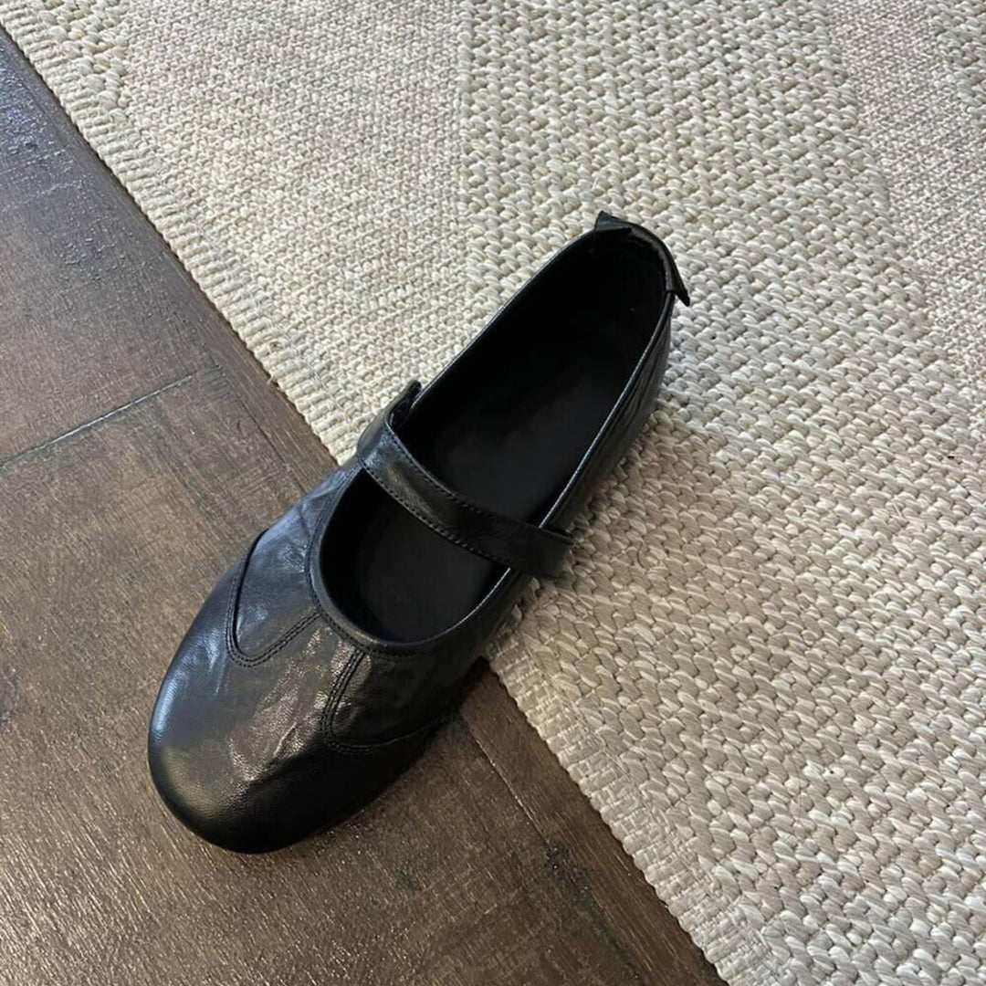 Damen Komfortable und elegante Ballerinas mit verstellbarem Riemchen EB