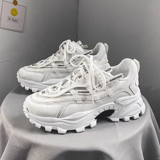 Damen Sportliche Chunky Sneaker mit stabiler Profilsohle EB