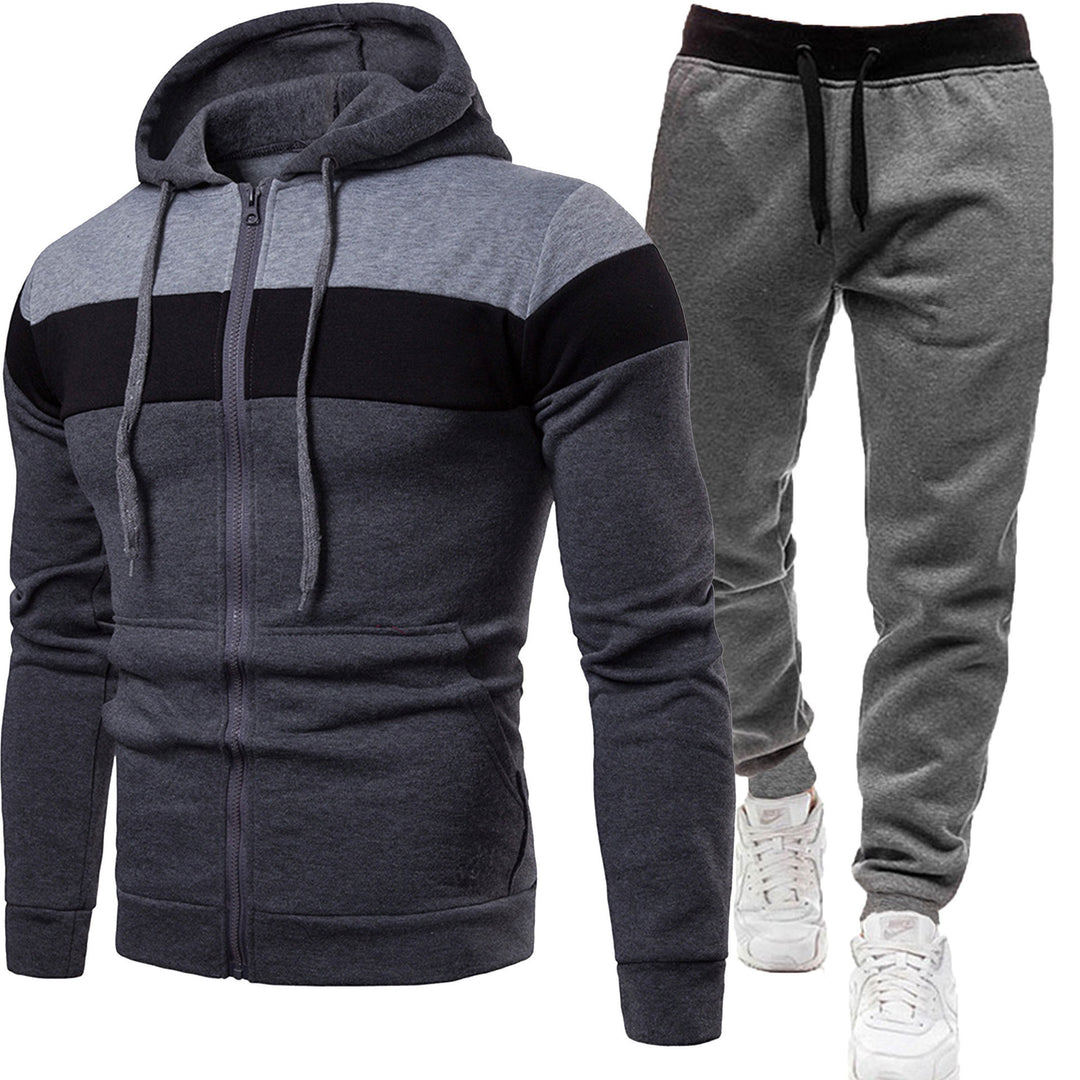 Herren nan zweiteiliges Freizeit-Jogginganzug-Set EB