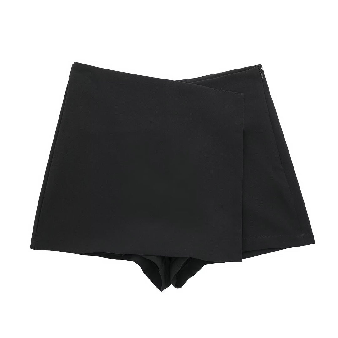 Damen sportliche Shorts mit elegantem Layering-Design EB