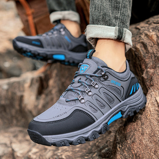 Herren Wanderschuhe mit rutschfester Profilsohle und atmungsaktivem Obermaterial EB