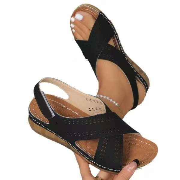 Damen Komfortable und elegante Sandalen mit atmungsaktiver Konstruktion EB