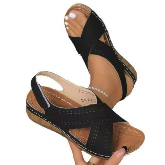 Damen Komfortable und elegante Sandalen mit atmungsaktiver Konstruktion EB