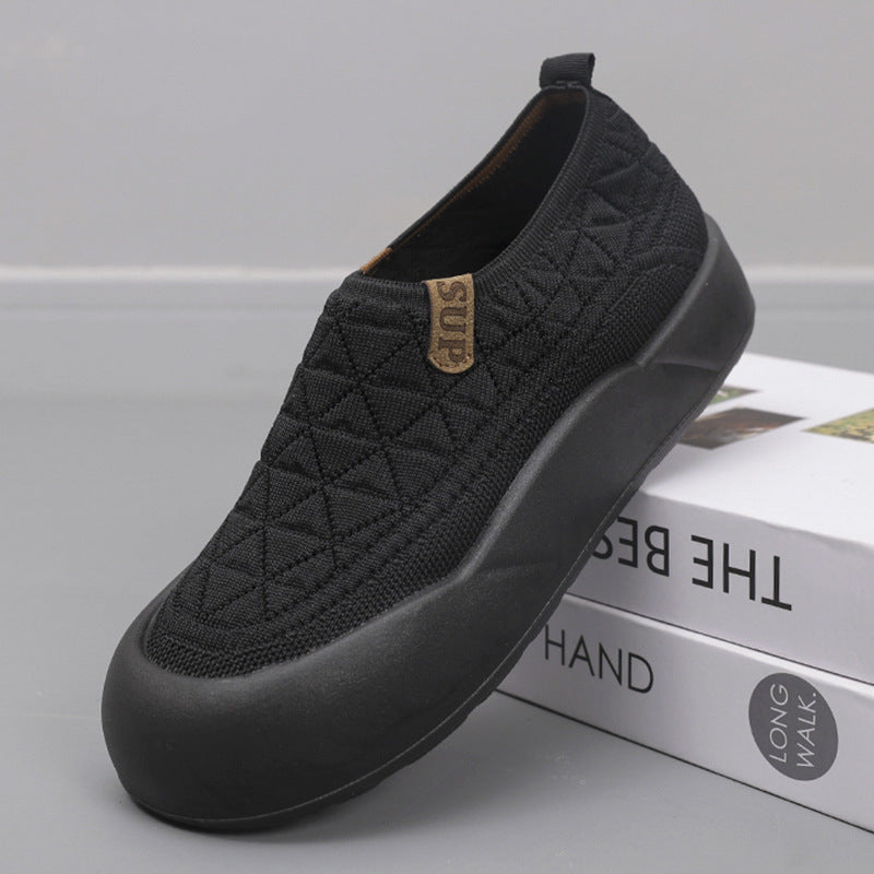 Damen Bequeme Freizeitschuhe mit flexiblem Strick-Obermaterial EB