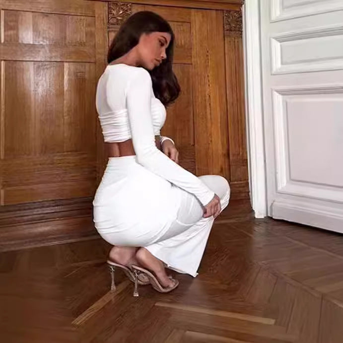 Damen Elegantes Kleid mit figurbetontem Oberteil und schwingendem Rock EB